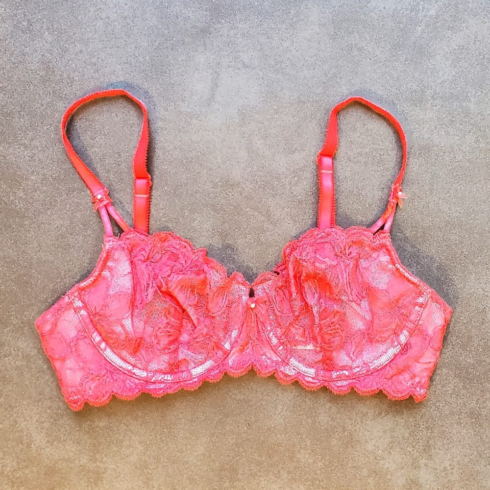 Victoria's Secret Unlined Demi Lace Bra 34C